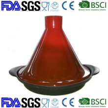 Enamel Cast Iron Tagine Pot with Ceramic Lid BSCI, FDA, LFGB Approved
